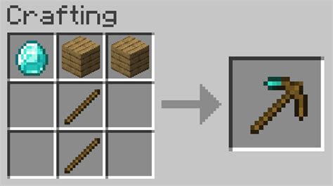 How Do I Craft A Diamond Pickaxe Minecraft
