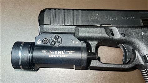 How To Install Streamlight Tlr Hl Flashlight On Your Pistol Handgun Rail Glock Example