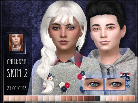 A New Skin For Sims Kids Found In Tsr Category Sims 4 Sets The