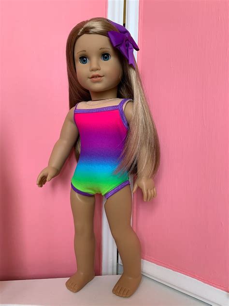 american made doll swimsuit to fit 18 inch dolls such as etsy swimsuits american girl