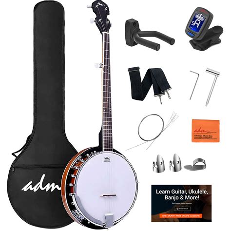 Buy ADM 5 String Full Size Banjo Guitar Kit With Remo Drum Head And