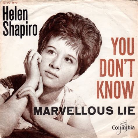 Helen Shapiro You Dont Know 1961 Vinyl Discogs