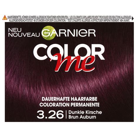 Garnier Color me Dauerhafte Haarfarbe 3.26 - Dunkle ...