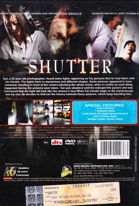 Starring ananda everingham, natthaweeranuch thongmee, and achita sikamana. The Shutter (2004) Thai Movie DVD (English Sub)