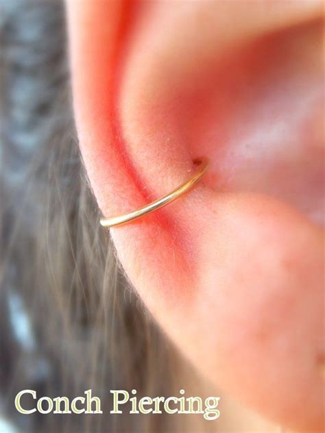 Conch Earring Helix Earring Septum Ring Hoop Cartilage Etsy