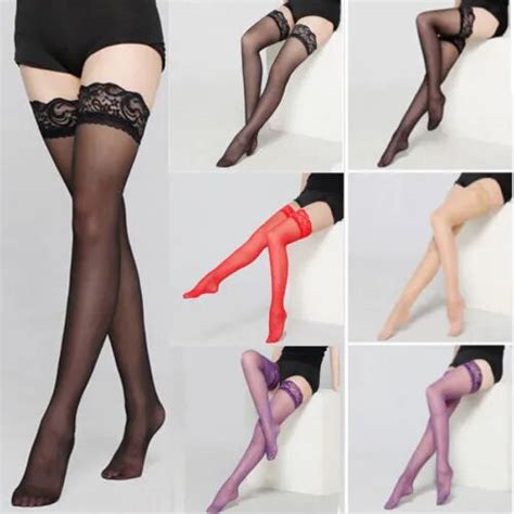 2019 Newest Female Multicolor Thin Lace Mesh Pantyhose Long Tight Hold