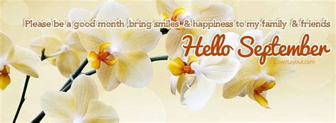 Hello September Please Be A Good Month Facebook Cover