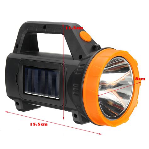 Torches And Headlamps 1200lm 200m Long Range Solar Induction Flashlight