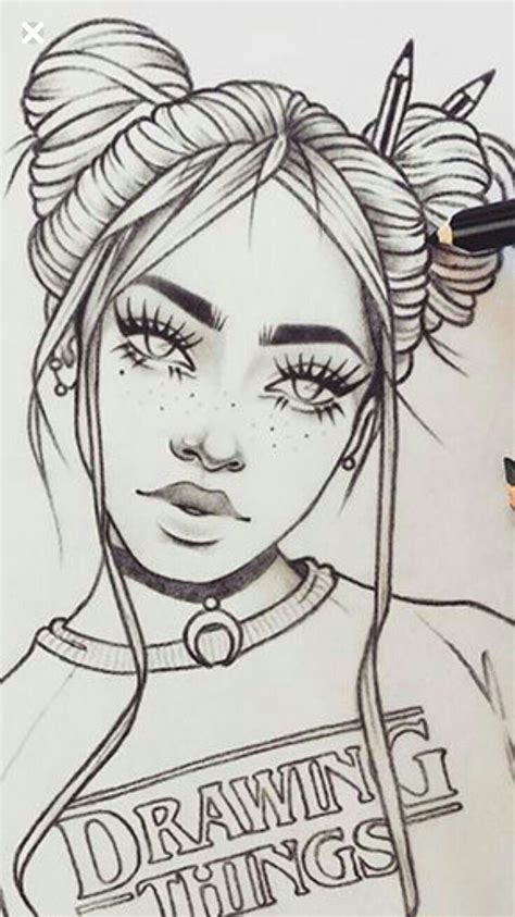Pin By Yasmin Rodrigues Ribeiro On Dibujo Girl Drawing Sketches