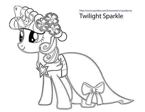 A super magical alicorn with a love for reading, learning, and making sure everything is juuust about perfect. My Little Pony Coloring pages - Squid Army