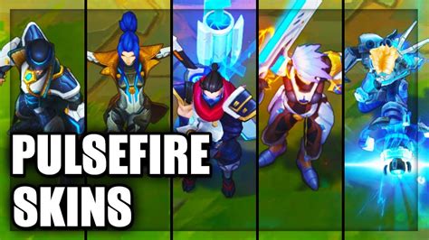 All Pulsefire Skins Spotlight Riven Twisted Fate Shen Caitlyn Ezreal