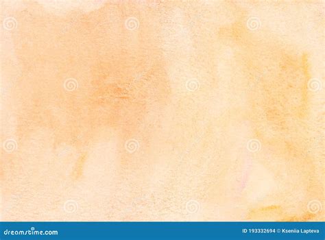 Watercolor Light Peach Color Background Texture Aquarelle Abstract