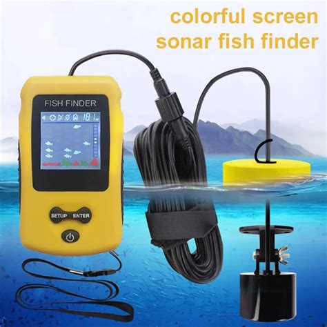 Handheld Portable Sonar Allarme Fishing Kayak Fishfinder Fish Depth