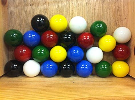 Mega Marbles Set Of 24 1″ Shooter Marbles Solid Colors 4 Of Each Color