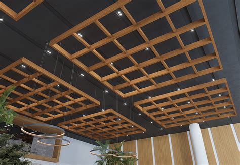 Gallery Of Acoustic Trellis And Coffer System Softspan 15 Ceiling