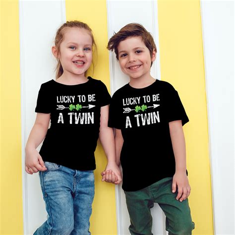 Lucky To Be A Twin Youth T Shirt Scrappin Twins