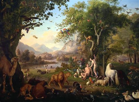 Adam Et Eve Dans Le Jardin D Eden Johann Wenzel Peter
