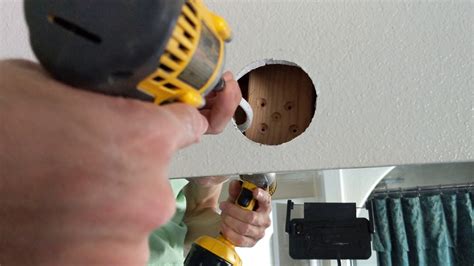 How To Install A Fixture Box In A Wall Where There Are No Studs Youtube