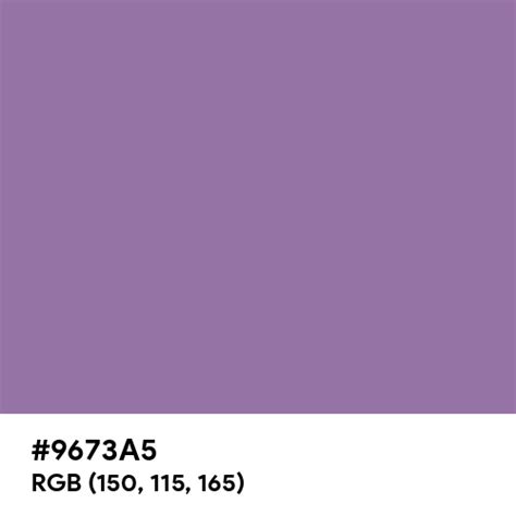 Muted Purple Color Hex Code Is 9673a5