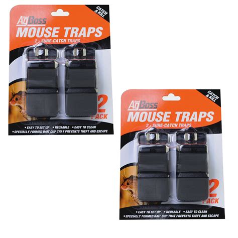 Agboss 2 X 2pc Sure Catch Mouse Rat Traps 3002102x The Grit