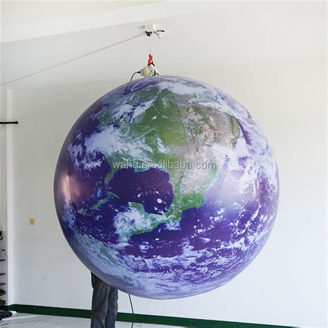 hanging advertising giant inflatable earth globe ball