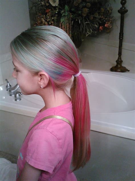 Little Girls Hairstyles How To Dye Multi Colored Hair