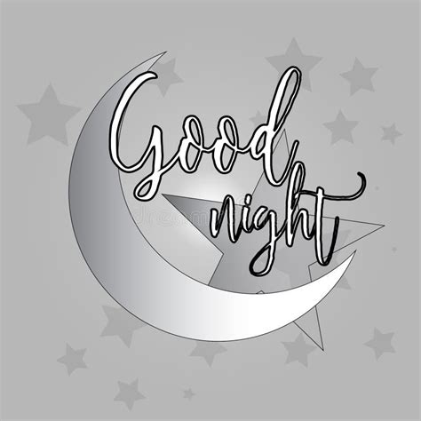 Good Night Logo Design Vector Stock Vector Illustration Of Poster