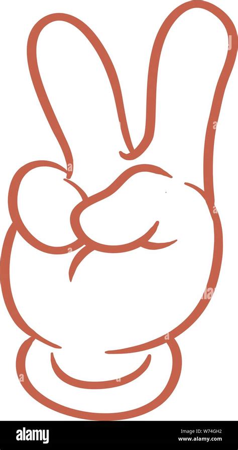 Cartoon Peace Sign Hand Peace Sign Hand Vector Art Icons And Graphics