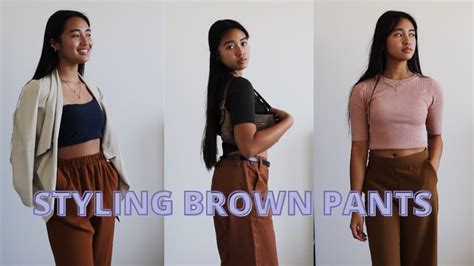 Styling Brown Pants Kath Youtube