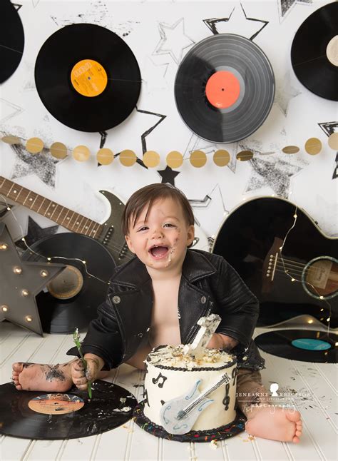 Maybe you would like to learn more about one of these? Rock and Roll guitar cake smash | Rock and roll birthday ...