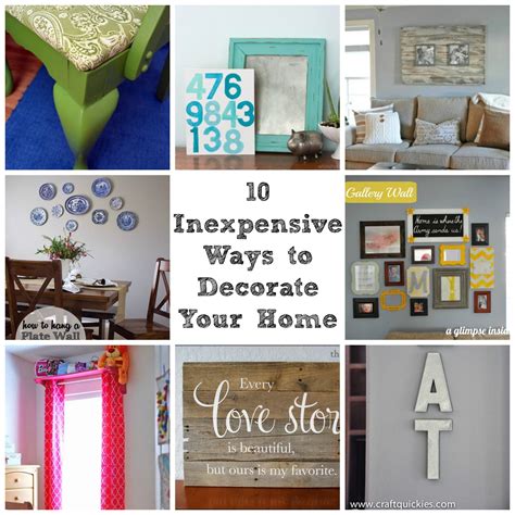 10 Inexpensive Ways To Decorate Your Home Sew Woodsy