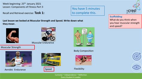 Yr 9 Components Of Fitness Lesson 3