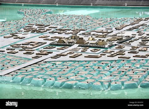 Model Of The The Ancient Aztec City Of Tenochtitlan Z