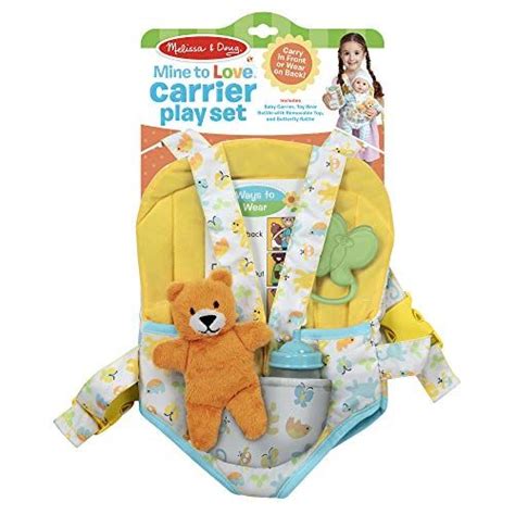Melissa And Doug Carrier Play Set For Baby Dolls In 2021 Baby Doll Toys