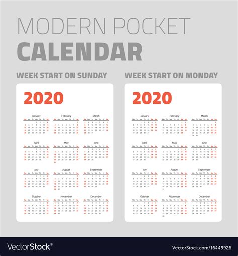Pick 2020 Pocket Calendar Free Calendar Printables Free Blank