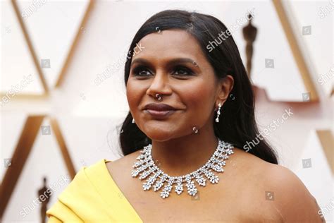 Mindy Kaling Arrives 92nd Annual Academy Editorial Stock Photo Stock