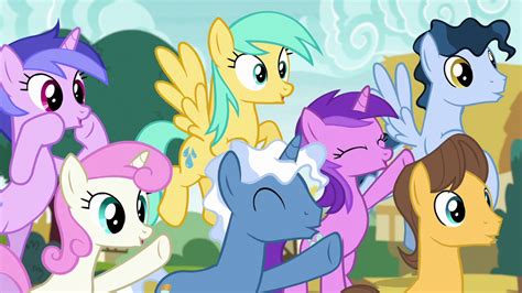 Image Spectating Ponies Cheering Loudly S6e14png My Little Pony