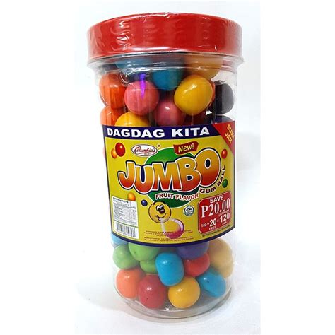 Jumbo Gumball Fruit Or Cherri Bubble Gum Shopee Philippines