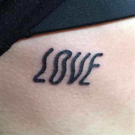 Word Love Inked In Distorted Style Tattoos Cute Tattoos Ink Tattoo