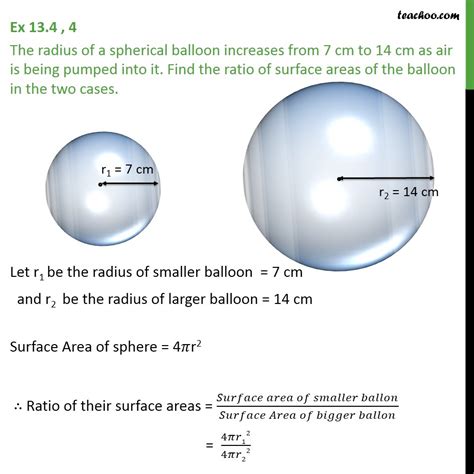 Ex 112 4 The Radius Of A Spherical Balloon Increases