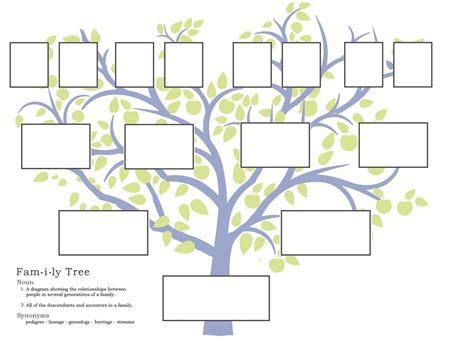 Start your family tree today. 7 Best Images of Free Printable Family Tree - Printable ...
