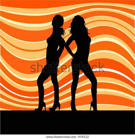 Sexy Females Retro Background Vector Image Stock Vector Royalty Free 454522 Shutterstock