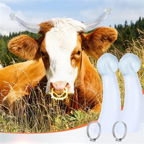 Ccdes Silicone Calf Cattle Bull Cow Horn Anti Fight Protective Cover