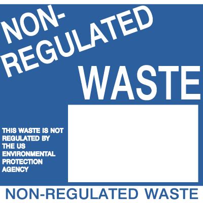 Drum Identification Labels Non Regulated Waste Emedco Emedco