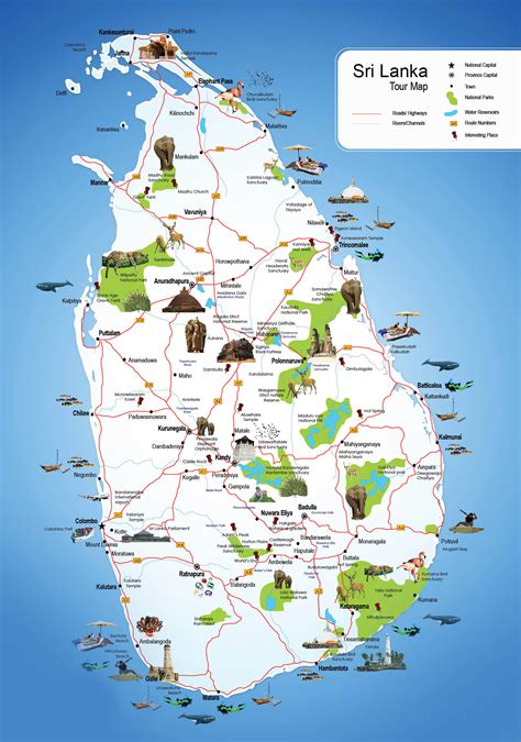 Grande Detallado Mapa Tur Stico De Sri Lanka Sri Lanka Asia Mapas