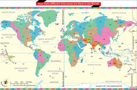How Many Different Time Zones Are There In The World