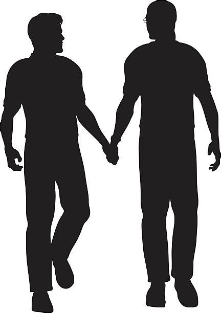 Two Men Holding Hands Clipart