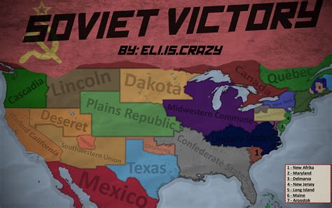 Balkanized United States Post Soviet Victory Rimaginarymaps