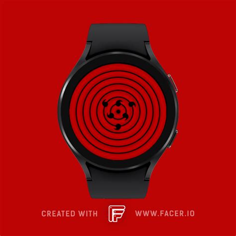 Mortal Red Rinnegan Watch Face For Apple Watch Samsung Gear S3