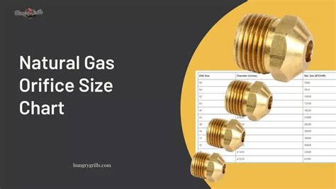 Natural Gas Orifice Size Chart Hungry Grills